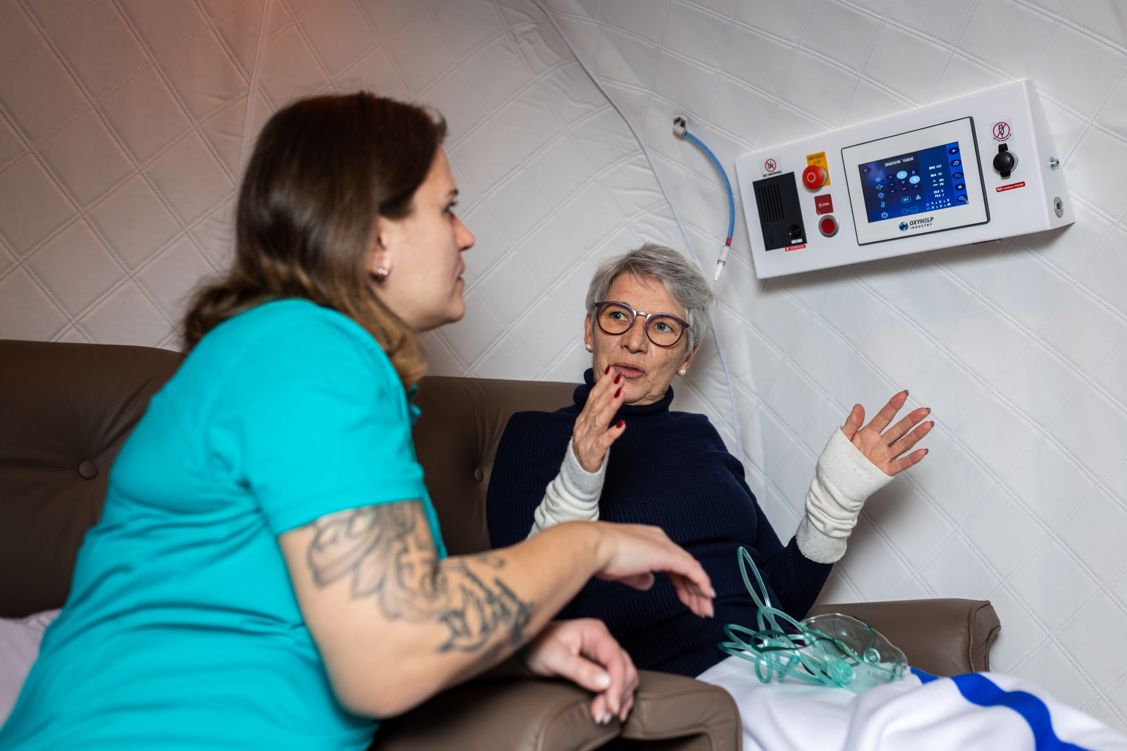 Vorgespräch der Sauerstofftherapie HBOT